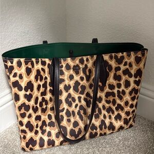 Kate Spade Leopard Print Tote Bag - Brown and Black
